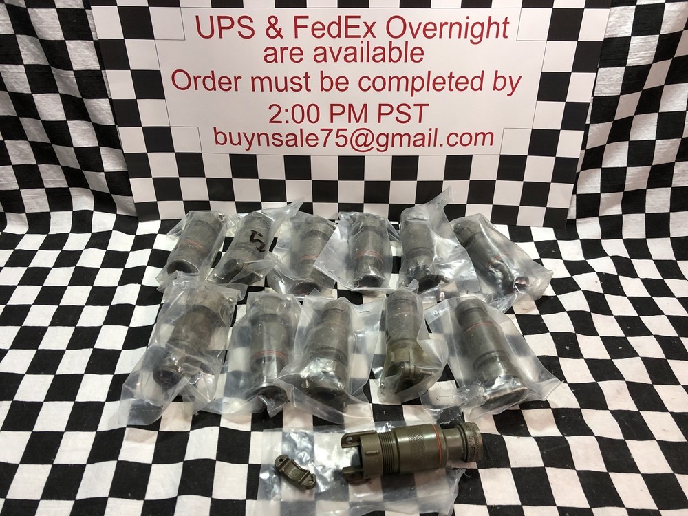 LOT OF 11 GLENAIR BACKSHELL 390FS005NF1410A3, M85049/41-10A #BOX 13 “D5”