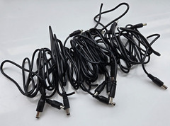 10 pcs set DC Power Pigtail Set Male & Female Barrel Jack 18″ Wire 5.5mm x 2.1mm
