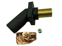 Marinco CLS45MRB-A 45 Degree Inlet Panel Mount 400A/600V Male Connector Black