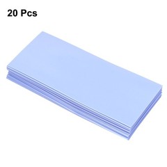 Heat Shrink Tubing 29.5mm Flat Width 20pcs for 18650 Light Blue