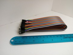 40 Pack 30cm 12” Row 2.54mm Male / Male Dupont Cable 40 Jumper Wire for Arduino