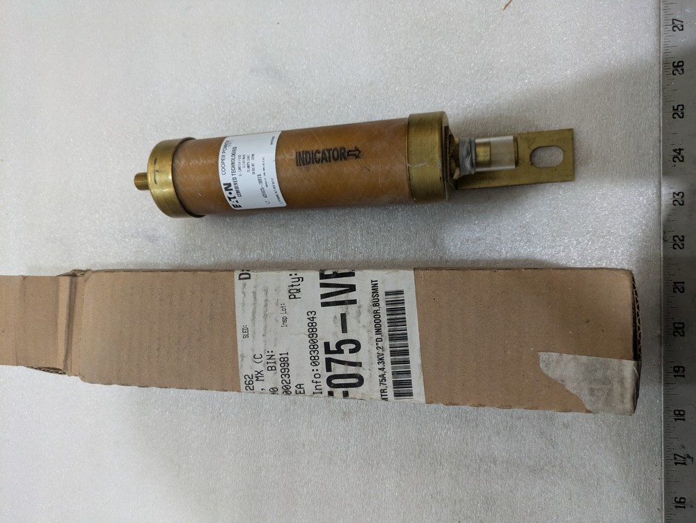 EATON COOPER POWER 43F075-IVBTS 4.3KV 75 AMPS 50KA