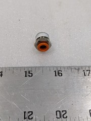 SMC FITTING,UNION 3/8IN STRAIGHT 1/4T X 1/4 MNPT PISCO 1077-10 QUICK .. LOT OF 7
