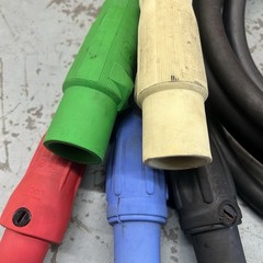 Cam Lock 2/0 Bare End Tail To Male Hubbell 600V 5ft Power Generator Cable MMFFF