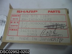 002-573-1287 Sharp Electronics Integrated Circuit RH-IX0800CEZZ