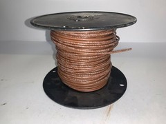 UNBRANDED WIRE, E194031, 12 AWG, SOLID COPPER, BROWN, THHN/THWN-2, 600V, 200′