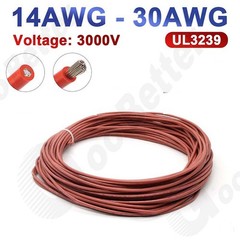 14/16/18/20/22/24/26/28/30AWG UL3239 Silicone Wire Cable Flexible Tin Copper