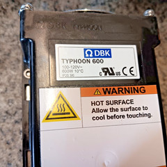 DBK PTC Typhoon 600 Fan Heater 450W 100-120V 100-120 Volt EXCELLENT CONDITION