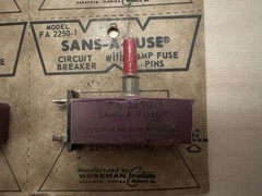 Sans-A-Fuse FA 2250-1 Circuit Breakers 6x NOS – Replace Zenith #136-92 – Vintage