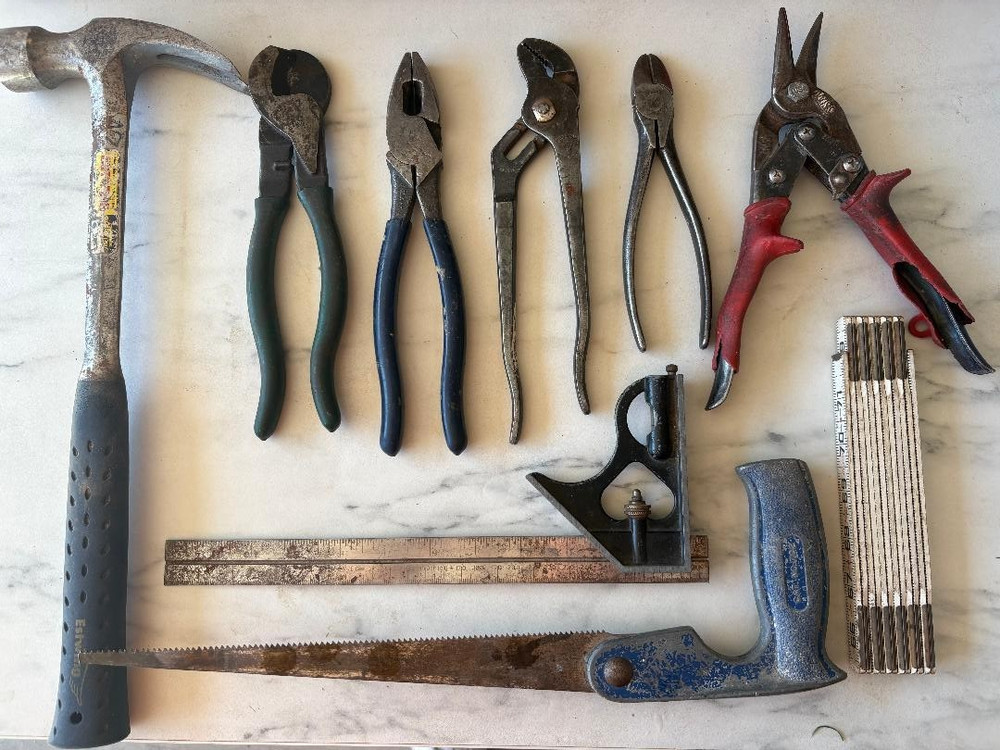 assorted electricians various tools