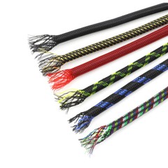 PET Expandable Braided Tube Harness Sheath Cable Wire Sleeving Dense 4mm Width