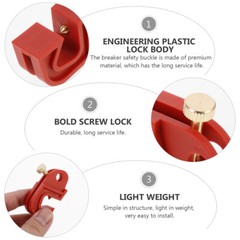 Single Pole Breaker Lock kit Electrical Breaker Clamp Lock Out Breaker Lock