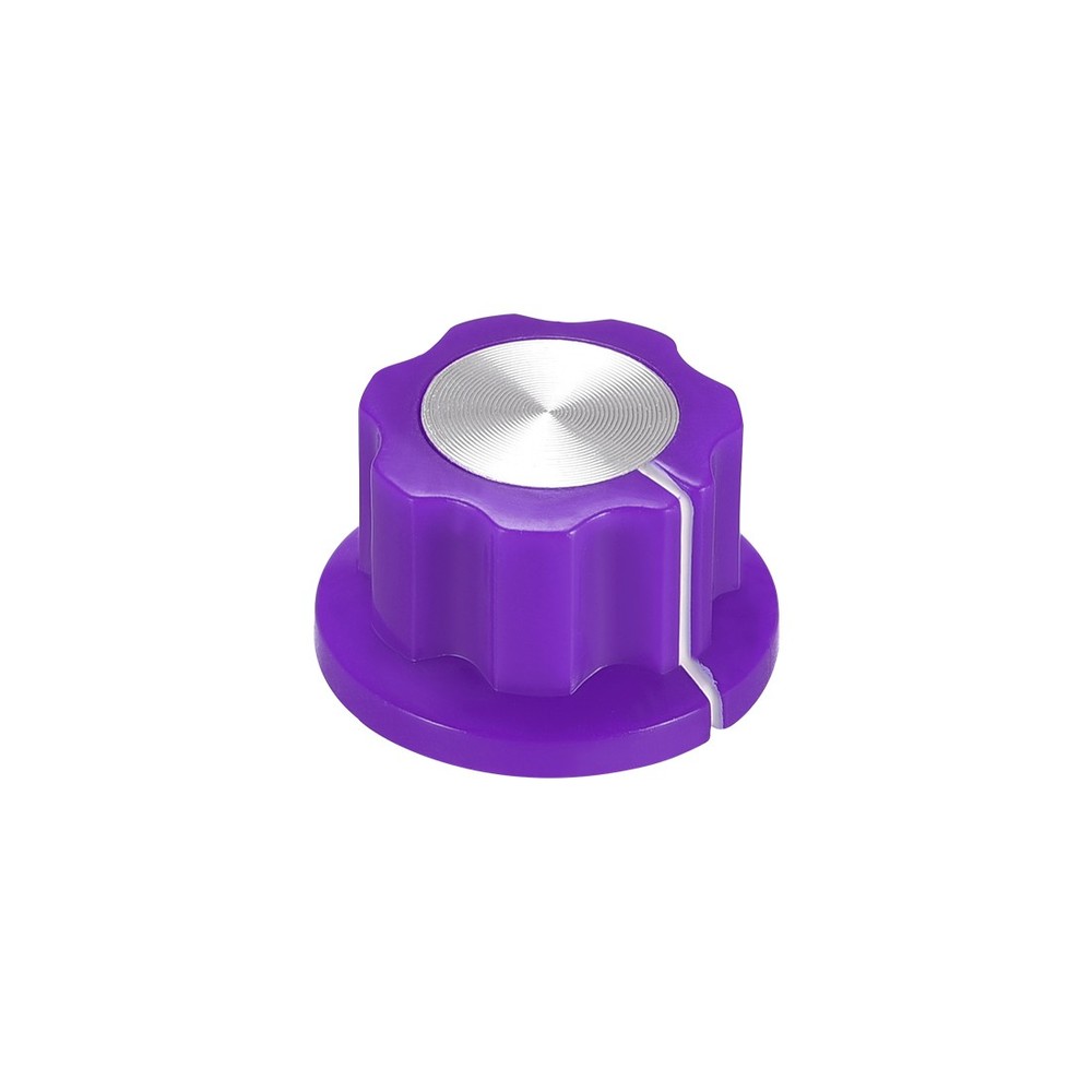 6.4mm Shaft Hole Potentiometer Control Rotary Knobs Effect Pedal Knobs Purple