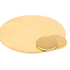 H62 Solids Brass Discs Blanks Metal Round Sheets OD 10-180mm Thick 0.3mm – 6mm