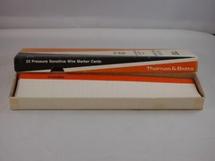 T&B EZ Code Pressure Sensitive Wire Marker Cards, 16 CT, Open in Original Box