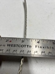 Flat Braided Tinned Copper Jumper Grounding Strap 10”x 1” X 3/8” Square Hole