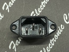 1pc NICOON NC-174 AC Power Inlet Socket 6A 250V – NOS, Made in Japan