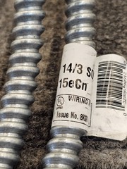 (QTY 3) Southwire 55292015 Metal Clad Building Cable Mc 14 Awg 3C Ground C