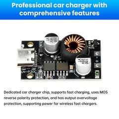 5/10pcs DC10-30V 30W Power Fast Charging Module Car Charger Type-C PD 3.0 QC 3.0