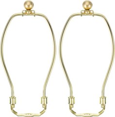7 Inch Lamp Harp Kit 17.5mm Solid Brass Ball Finial 2 Heavy Duty Bracket Saddle
