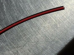 Southwire 2.5mm2 or #14awg FLR2X XLPE Automotive Wire Red w/Black Stripe /50ft