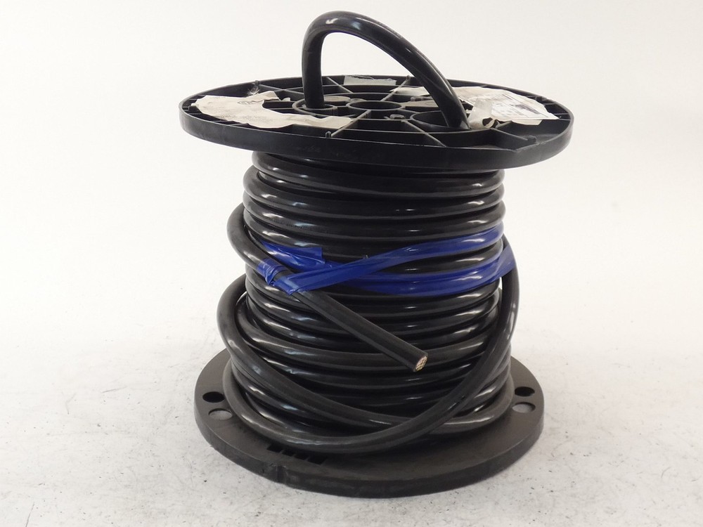 SouthWire Allied Wire Cable Spool 1284-1/0-1064T-0 Black PVC 600V – NEW Surplus!