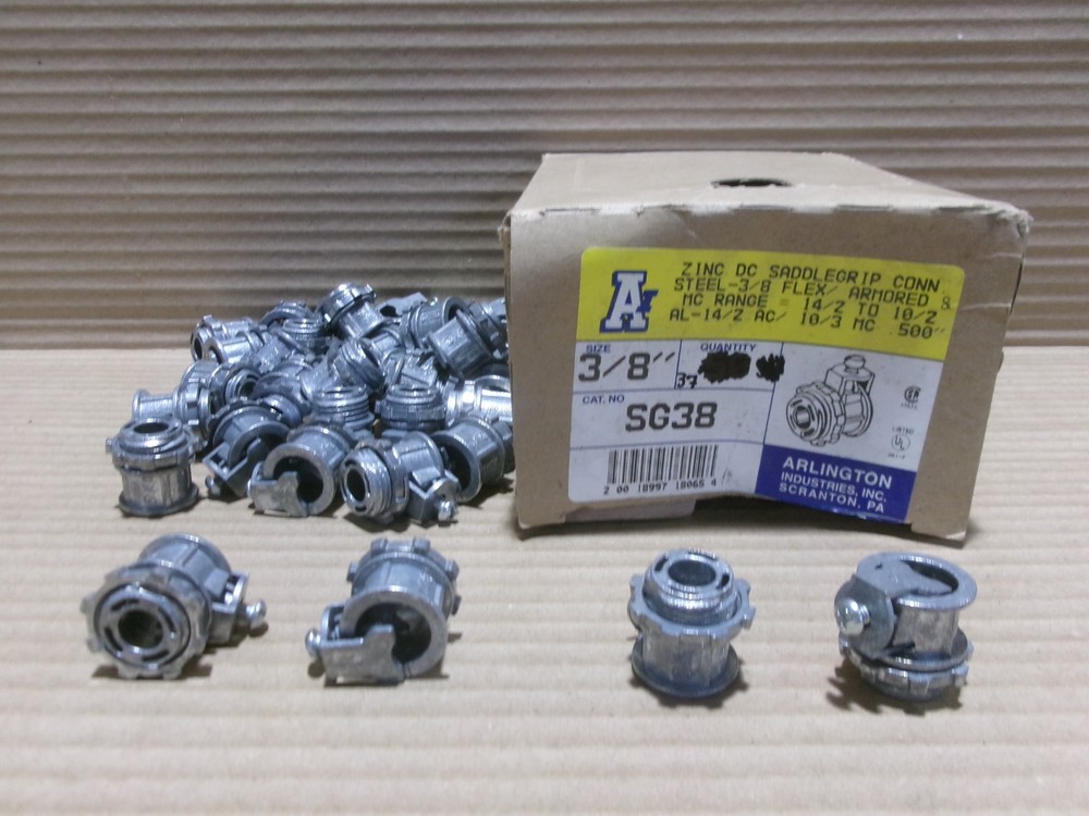 NEW Arlington SG38 Box of 38 3/8″ Zinc DC Saddlegrip Conn. AK