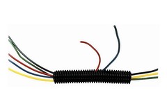 100′ 1/4″ 5mm orange split wire loom conduit polyethylene corrugated tubing