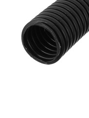 7 M 21×25 mm Nylon Flexible Corrugated Conduit Tube for Garden,Office Black