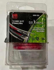 Gardner Bender 14 AWG 18′ Red Tin Plated Copper Primary Wire AMW-324 USA