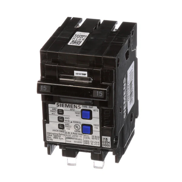 NIB – Siemens – Q215AFC – Combo Afci 2-Pole Plug-On Circuit Breaker