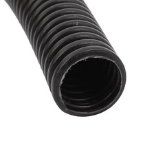 9.9 M 13×15 mm Plastic Corrugated Conduit Tube for Garden,Office Black