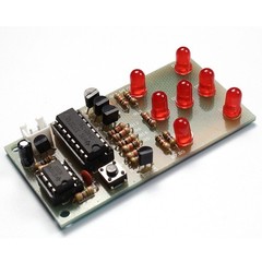 DIY Electronic Dice NE555 CD4017 DIY kit 5mm Red LED 4.5-5V Learning Electronics