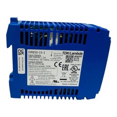 TDK-LAMBDA DRB50-15-1 DIN Rail Power Supplies 51W 115-230VAC 15V 3.4A NEW/NOS