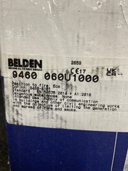 BELDEN Electronic Cable 1000Ft, Awg 18, 2C, Copper 9460 060U1000*