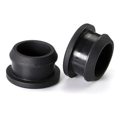 Black 2.5-60.6mm Silicone Rubber Snap-On Hole Plug Blanking Seal Bung Pipe Tube