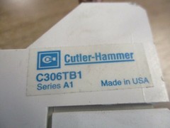 Cutler-Hammer Overload Relay C306DN3 Ser. B1 600V 3P *Heaters May Vary* Used