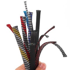 1m PET Expandable Braided Cable Sleeving 2/4/6/8/10mm Wire Sheathing Harness