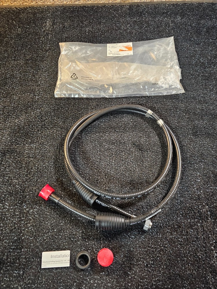 (QTY 2)CommScope L4A-DMDM-8-P-SGW 8′ LDF4-50A SureFlex Jumper Cable 7-16DIN MALE