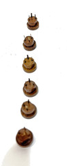 53 pcs Mostly Cinch Vintage Sockets 3 pin Transistor RARE, 1 Diode