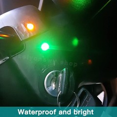 LED Metal Indicator Light 10MM 12V 24V Waterproof Indicator Light Pre Wired Red