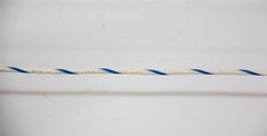 Blake 18-16-UL1015-96 Wire 18 AWG White/Blue Spiral Stripe 600V 5800 ft (9184)