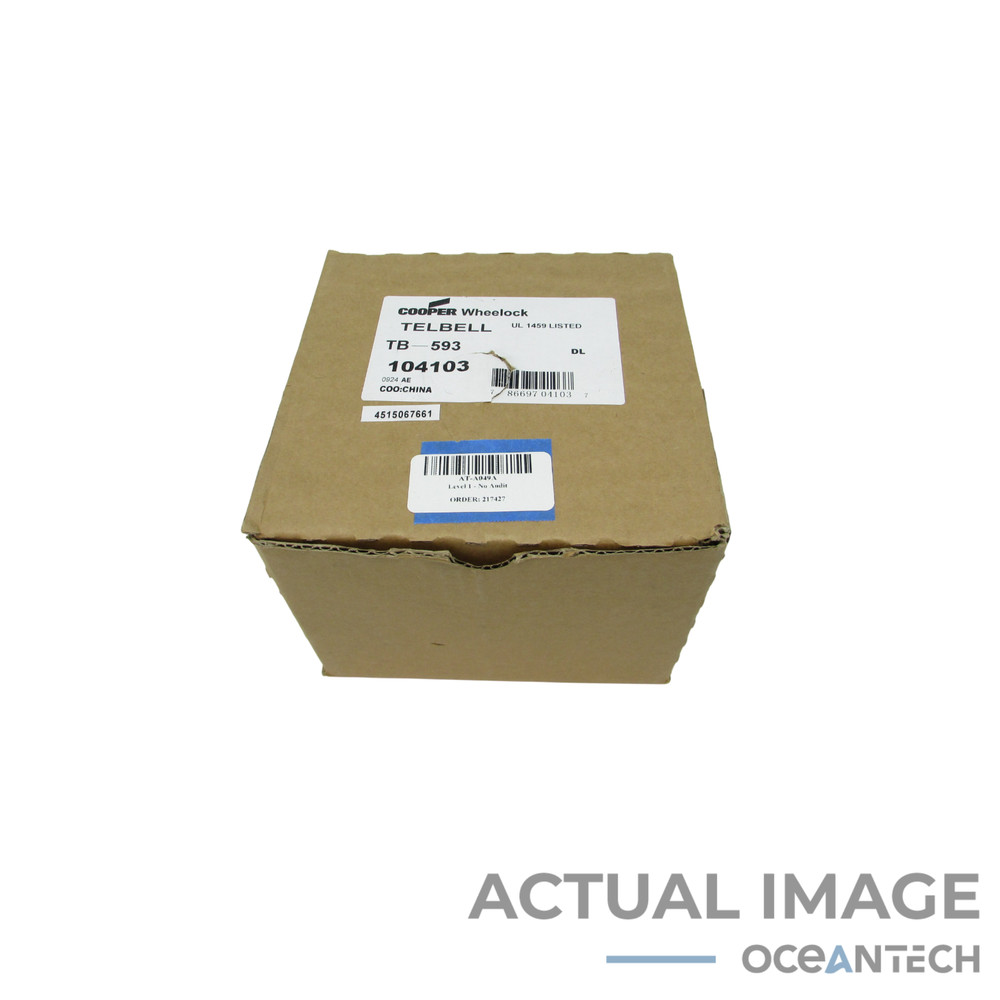 Open Box Cooper Wheelock TB-593 TELBELL Telephone Bell 85/95 dB