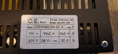 C.E. spa CESW220/24-20 A POWER SUPPLY 24-28 VDC 20A