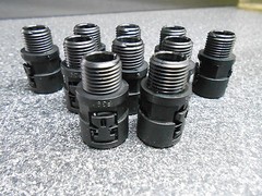 10 x REIKU PAGOB-12P09 CONDUIT STRAIGHT CONNECTORS WITHOUT SEAL MALE THREAD