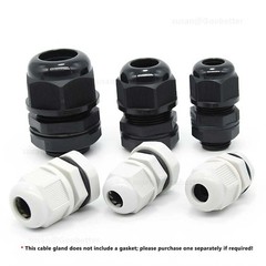 IP68 WATERPROOF BLACK WHITE CABLE GLAND COMPRESSION JUNCTION M8/10/12/14/16-114