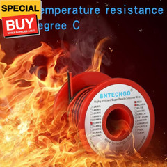 22 Gauge Flexible 2 Conductor Parallel Silicone Wire Spool Red Black High Resist