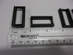 5 Pack Lot DIP28 Wide DIP IC Sockets 28 Pins 2 Rows 14 Pins Each Sides Circuit