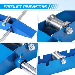 Cable Drum Reel Dispenser Adjustable Cable Roller Stand Load 3307 LBS Capacity