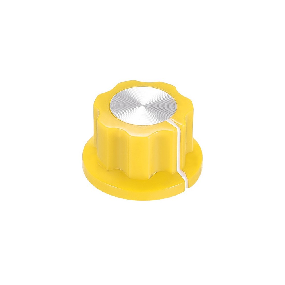 6.4mm Shaft Hole Potentiometer Control Rotary Knobs Effect Pedal Knobs Yellow
